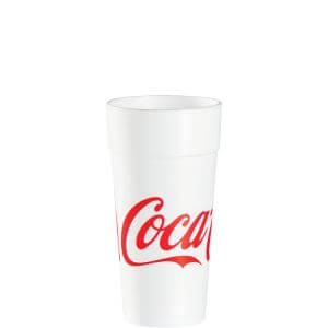 Dart 24J16C 24 oz Coca-Cola Foam Cup (Case of 500)