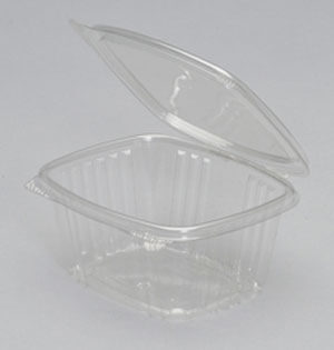 8oz DELI CONTAINER WITH LID - 5 x 1 1/2 TALL - 250/CASE