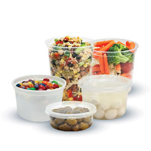 Hoffman Plastic HT08 Clear Round Deli Containers - 500/Case