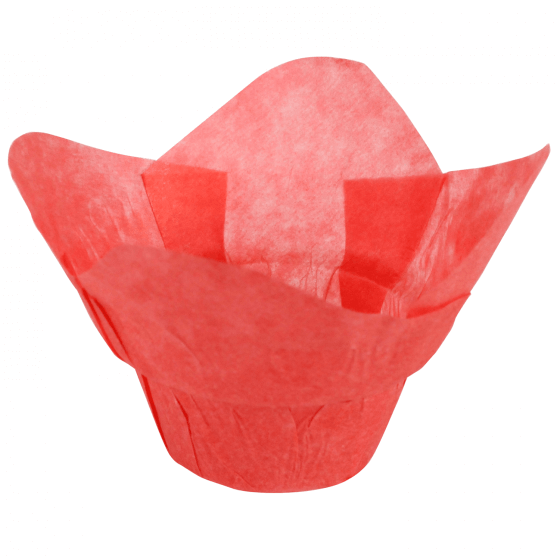 Hoffmaster 611112 1 1/4" x 2 1/4" Red Lotus Baking Cups 250/Pack Splyco