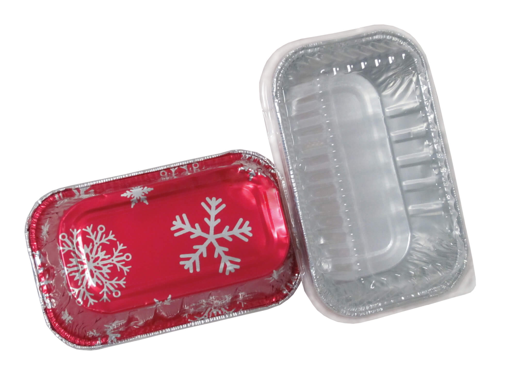 Durable Packaging 9302X 1 lb. Holiday Bread Loaf Pan with Clear Dome Lid -  100/Case