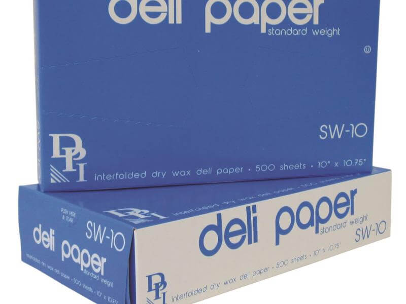 Durable Packaging 10" x 10 3/4" Interfolded Deli Wrap Wax Paper