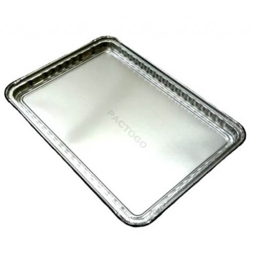 Square Holiday Foil Cake Pan w/ Clear Lid (8) - 100/Case
