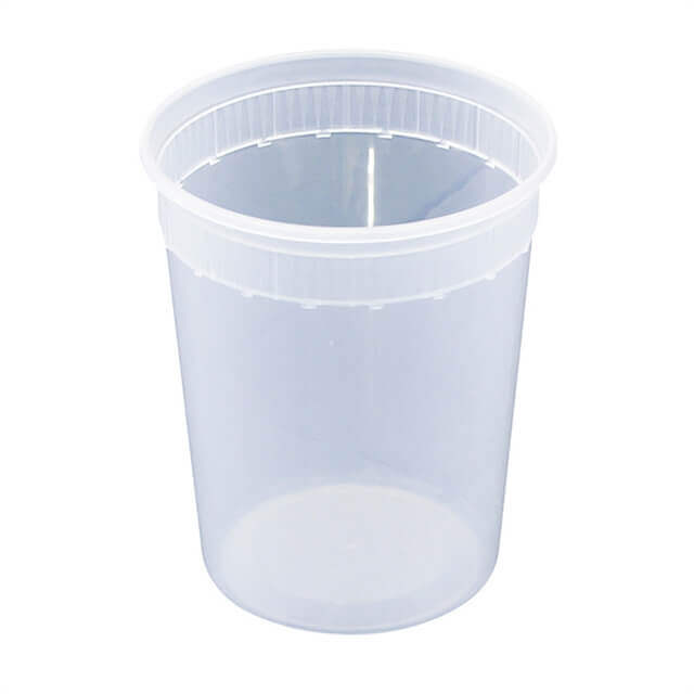 Newspring YSD2532 32 oz. Translucent Round Deli Container Combo Pack -  240/Case - SPLYCO