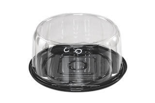 Disposable Plastic Cake Containers with Dome Lid - Pactiv - 50