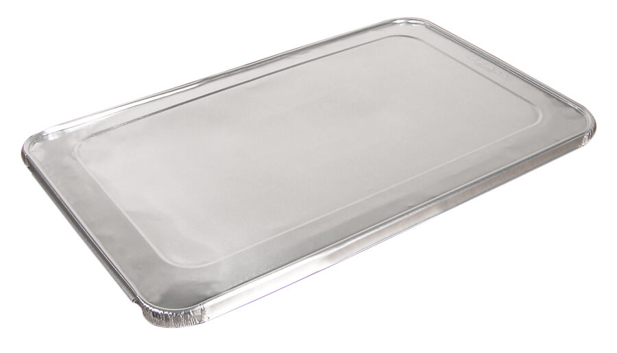 Pactiv Aluminum Rectangle Pan Lid For Full Size Steamtable Pan, Silver 80/CaseSPLYCO