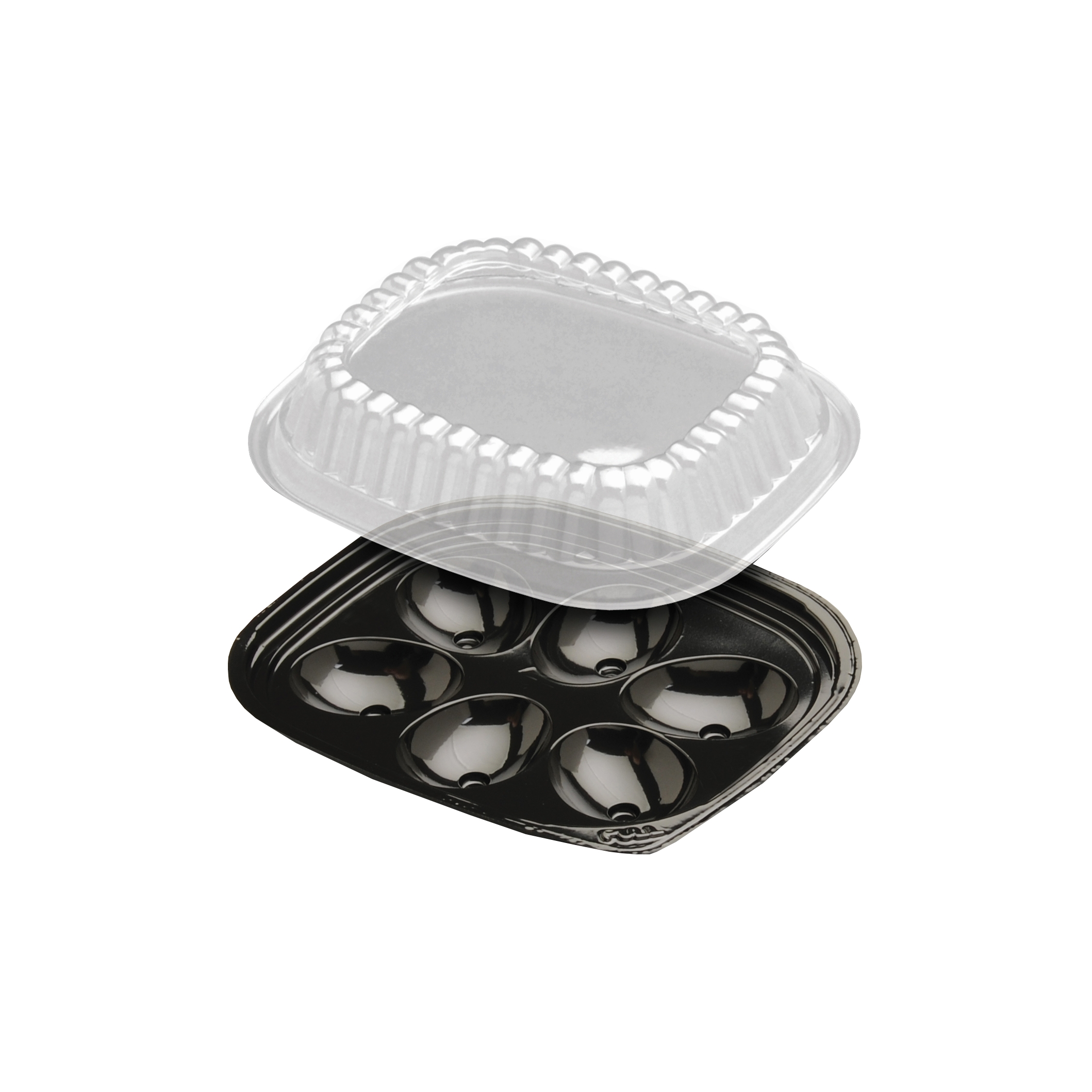 D&W Fine Pack Disposable Deviled Egg Container, 6 Compartment 416