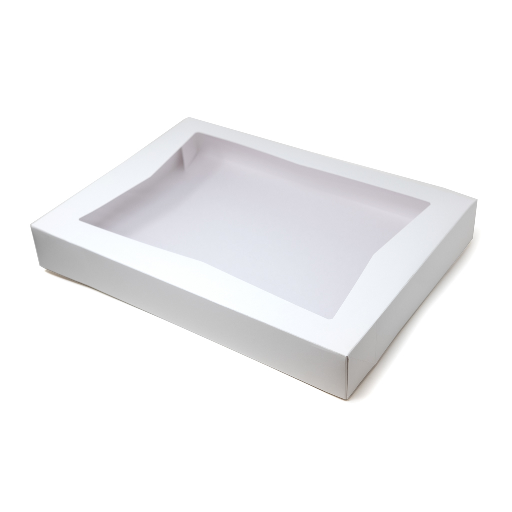 BOX DONUT DOZEN 16x12x2 1/4 AUTO WINDOW WHITE
