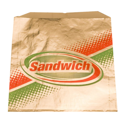 Brown Paper Goods Sandwich Foil Bag, 6" Length x 0.75" Width x 6.5